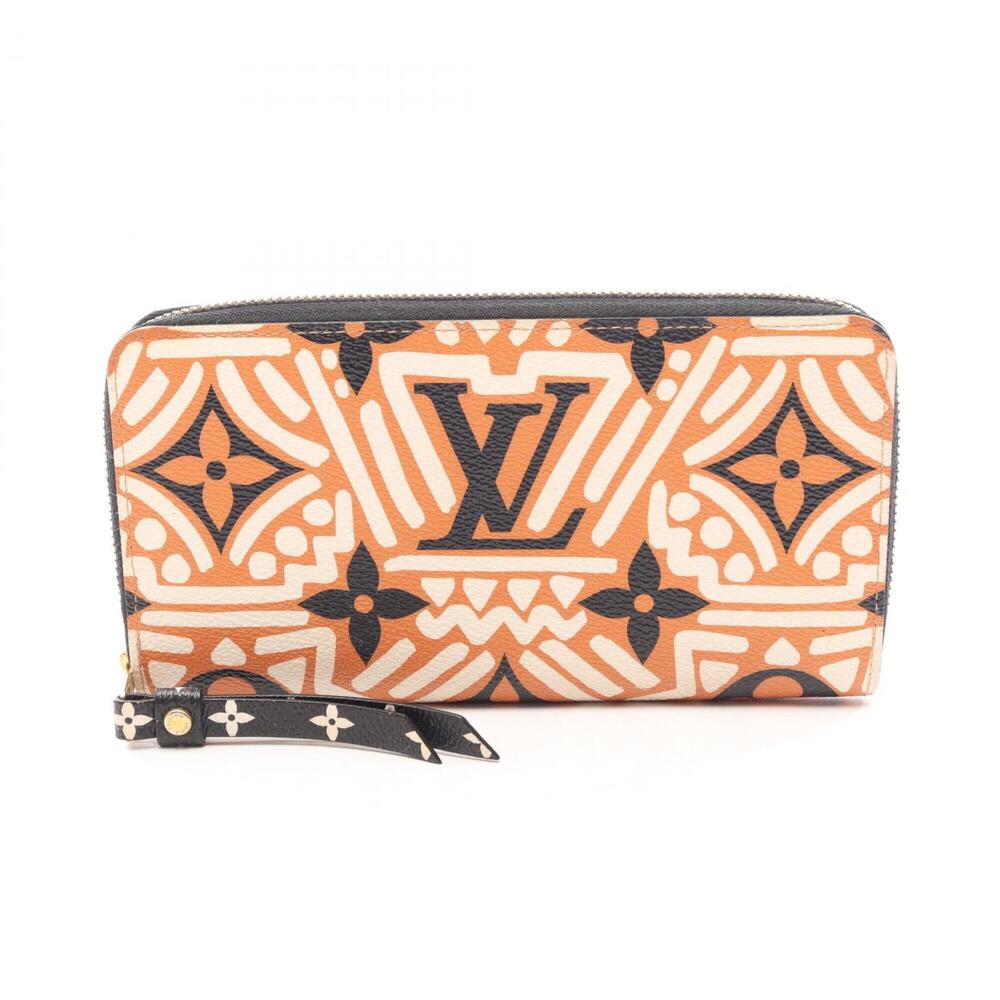 Louis Vuitton LV Crafty Zippy Wallet Round Long Wallet, Coated Canvas, Women'...